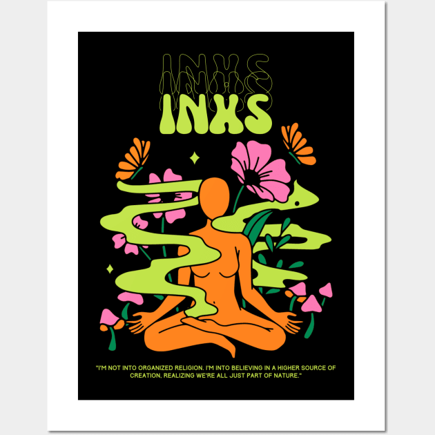 Inxs // Yoga Wall Art by Mamamiyah